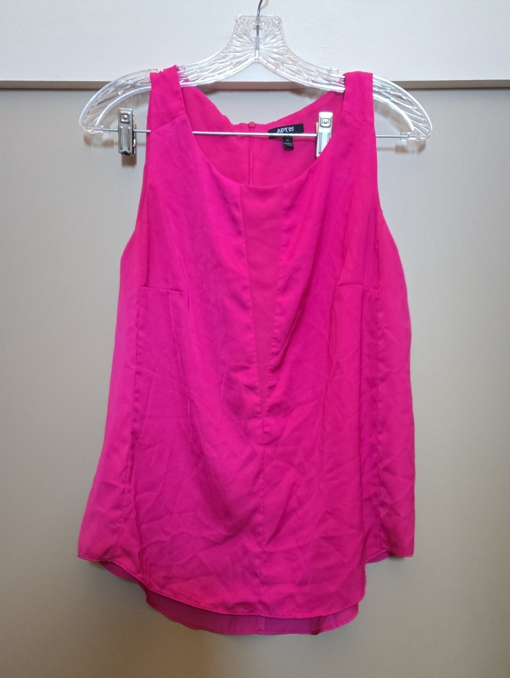 Apt. 9 Bright Pink Sleeveless Scoop Neck Shell